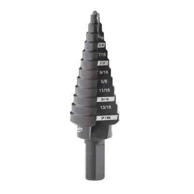MLW48-89-9204 image(0) - Milwaukee Tool #4 STEP DRILL BIT 3/16" - 7/8 IN.