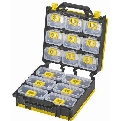 LDS1010498 image(0) - Storage Case 2- Sided 15 bins with Carry Strap