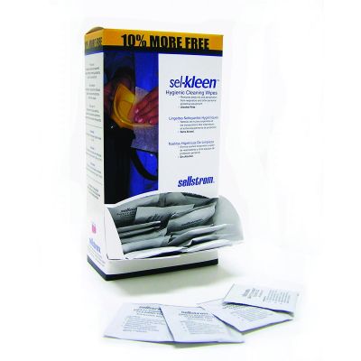 SRWS22185 image(0) - Sellstrom - Sel-Kleen Pre-moistened non-alcohol based equipment cleaning towelettes - 110 Qty Packets per box