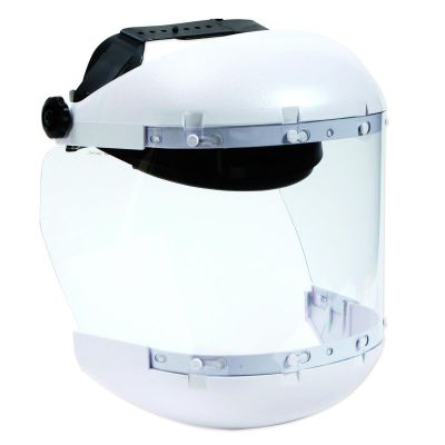 SRWS31140 image(0) - Sellstrom Sellstrom - Face Shield - 311 Series - 6.5" x 19.5" x .040" Window - Clear AF - Ratcheting Headgear - Dual Crown