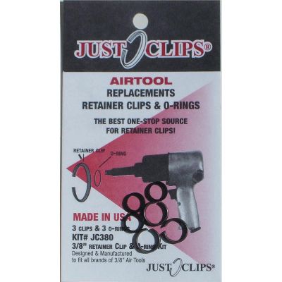 JSC380-12 image(0) - Just Clips 12PACK 3/8 ANVIL RETAINER CLIP REFILL KIT