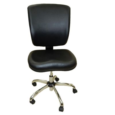 LDS1010536 image(0) - ShopSol Dental Lab Chair, Vinyl Back Black Seat