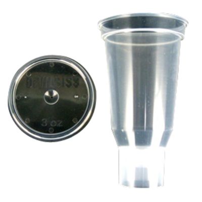 DEVDPC-503-K24 image(0) - DeVilbiss 3 Oz. Disposable Cup & Lid (Qty 24)