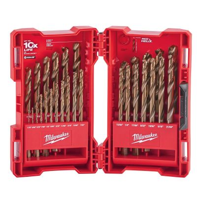 MLW48-89-2332 image(0) - Milwaukee Tool 29-PC COBALT RED HELIX DRILL BIT SET