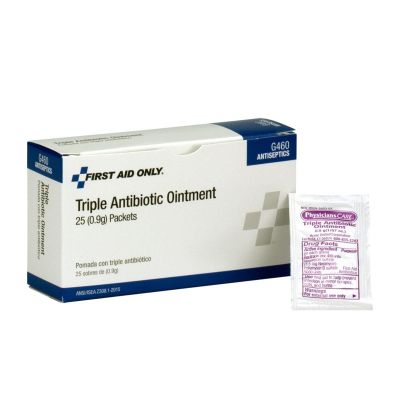 FAOG460 image(0) - First Aid Only Triple Antibiotic Ointment 25/box