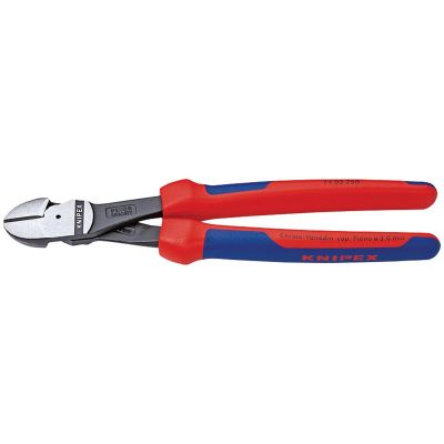 KNP7402-7 image(0) - KNIPEX 7" ULTRA HIGH LVG DIAG CUTTER, ERGO GRIP