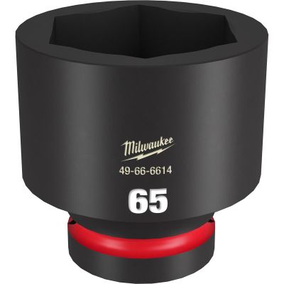 MLW49-66-6614 image(0) - Milwaukee Tool SHOCKWAVE Impact Duty 1"Drive 65MM Standard 6 Point Socket