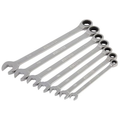 JSP78982 image(0) - J S Products (steelman) 7PC SAE 144 POSITION RATCHETING WRENCH SET
