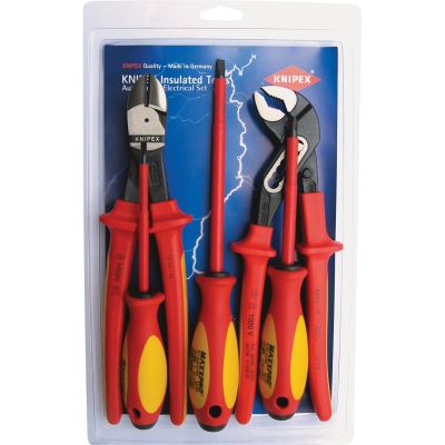 KNP989820US image(0) - KNIPEX 5 Pc. Knipex Automotive Insulated Tool Set