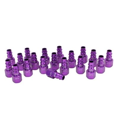 MIL761VC-20 image(0) - Milton Industries HighFlow Plugs, V-style Purple,1/4" FNPT