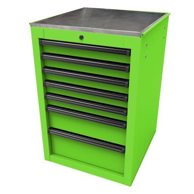 HOMLG08022070 image(0) - Homak Manufacturing RS PRO 22 in. 7-Drawer Side Cabinet, Lime Green