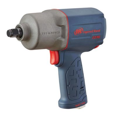 IRT2235QTIMAX image(0) - Ingersoll Rand 1/2 Inch Air Impact Wrench, Quiet, 1300 ft-lb Torque, Titanium Hammercase, Friction Ring Retainer, Pistol Grip