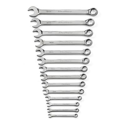 KDT81925 image(0) - GearWrench 14 PC FULL POLISH COMB WRENCH SET 6 PT METRIC