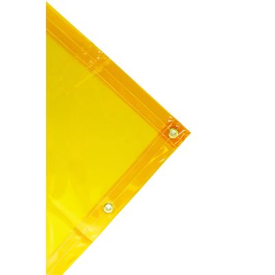 SRW37607 image(0) - Wilson by Jackson Safety Wilson by Jackson Safety - Transparent Welding Curtain - 6' x 4' - Weight (per sq. yd.) 13 oz - Thickness 0.014" - Gold - Amp Usage Low/Medium