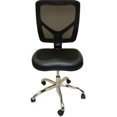 LDS1010530 image(0) - ShopSol Dental Lab Chair, Mesh Back Black Seat