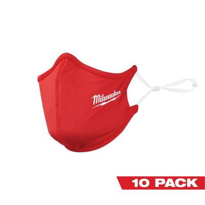 MLW48-73-4229 image(0) - Milwaukee Tool 10PK Red 2-Layer Face Mask