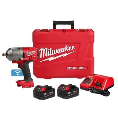 MLW2863-22R image(0) - Milwaukee Tool M18 FUEL w/ ONE-KEY High Torque Impact Wrench 1/2" Friction Ring Kit