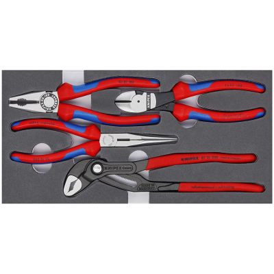 KNP002001V15 image(0) - KNIPEX 4 pc. BASIC PLIERS SET