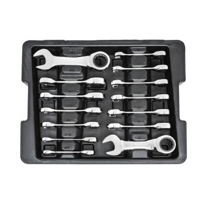 KDT85206 image(0) - GearWrench 14PC RATCHETING COMBI STUBBY WRE SET