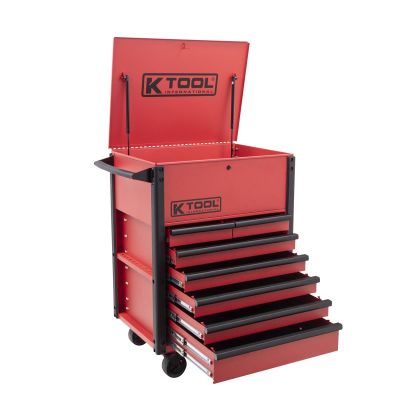 KTI75123 image(0) - Premium 7 Drawer 750 lb. Service Cart (Matte Red)