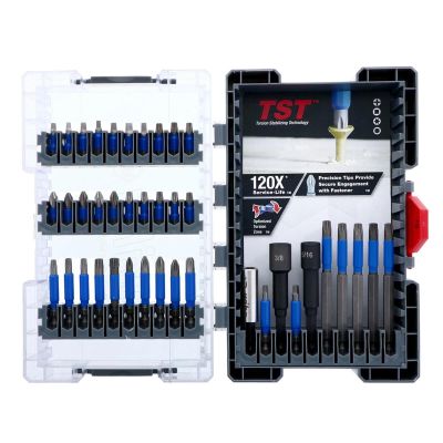 WIH70297 image(0) - Wiha Tools TerminatorBlue Bits are impact rated for power tools and rigorously heat-treated to produce a bit lasting 120 times the service life compared to standard bits. Set Includes: Nut Setter 3/8, 5/16, Phillips #1, #2, #3, Square 