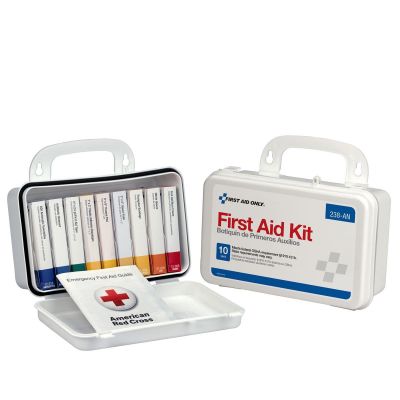 FAO238-AN image(0) - First Aid Only 10 Unit First Aid Kit Plastic Case