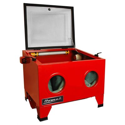 HOMRD00920250 image(0) - Homak Manufacturing 23" Table Top Abrasive Blast Cabinet, Red