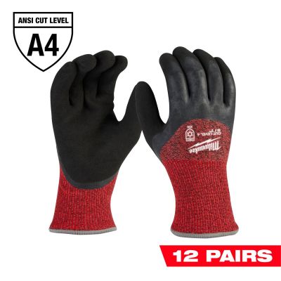 MLW48-73-7940B image(0) - 12-Pack Cut Level 4 Winter Dipped Gloves - S