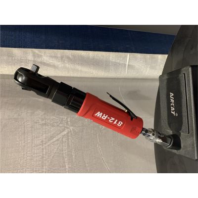 ACA812-RW image(0) - AirCat 80 ft-lb Maximum torque350 RPM run-down speed with built-in regulator for controlInternal impact mechanism eliminates torque reaction and risk of finger trappingVery quiet compared to conventional air ratchets - only (79 dBA)Co