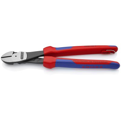 KNP7402250TBKA image(0) - KNIPEX HIGH LEVERAGE DIAGONAL CUTTING PLIERS