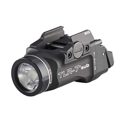 STL69401 image(0) - Streamlight TLR-7 Sub (For SIG P365/XL)500-Lumen Pistol Light Without Laser, Includes Mounting Kit With Key, Black