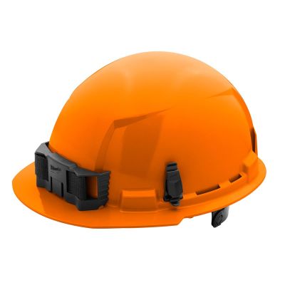 MLW48-73-1132 image(0) - Orange Front Brim Hard Hat w/6pt Ratcheting Suspension - Type 1, Class E