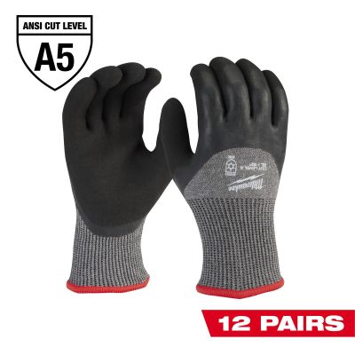 MLW48-73-7953B image(0) - 12-Pack Cut Level 5 Winter Dipped Gloves - XL
