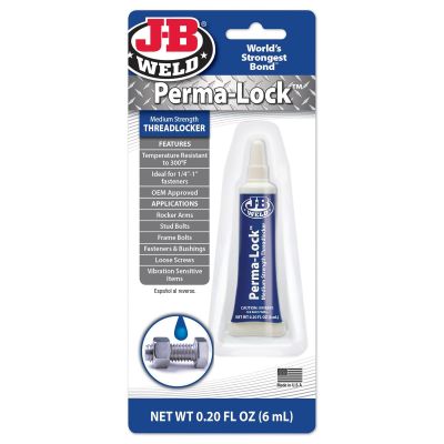 JBW24206 image(0) - J B Weld J-B Weld 24206 Perma-Lock Medium Strength Threadlocker - Blue - 6 ml.