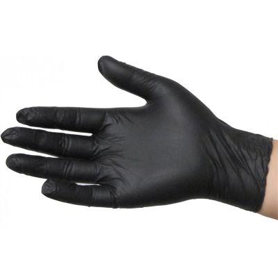 CSUBLK50020 image(0) - Chaos Safety Supplies SkinTX Medical 5mil Nitrile Gloves Blk PF XL