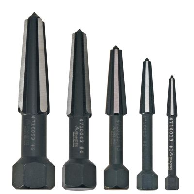 KNP9R4719003 image(0) - KNIPEX Rennsteig 5-Pc. Double Edge Screw Extractor set