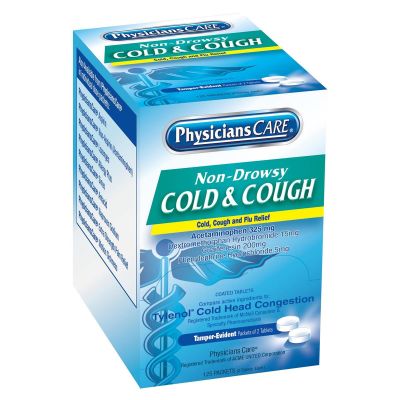FAO90033 image(0) - First Aid Only PhysiciansCare Cold & Cough 125x2/box