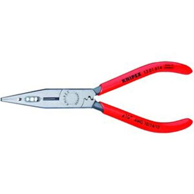 KNP1301614C image(0) - KNIPEX 4-IN-1 ELECTRICIAN PLIERS AWG 10,12,14 (Carded)