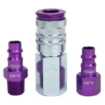 MILS-303VKIT image(0) - 3pc HighFlowPRO Set,V-style Purple,1/4"
