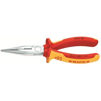 KNP2506160 image(0) - KNIPEX Insulated Plier Cutter; Half-round Nose; Steel; 160mm; 1kVAC