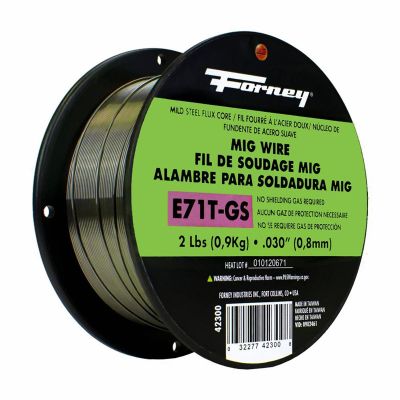 FOR42300 image(0) - Forney Industries E71T-GS Self, Steel Flux-Core Welding Wire, .030 in x 2 Pound
