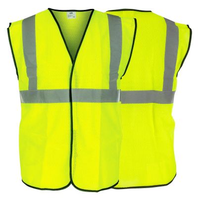 SAS690-1210 image(0) - SAS Safety Class-2 Type R Hi-Viz Yellow Safety Vest, XL