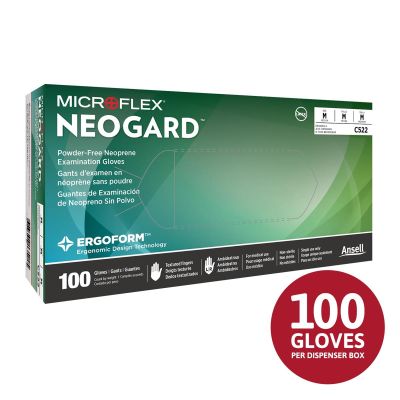 MFXC524 image(0) - Microflex NEOGARD C52 Glove Green Size X-Large Box 100 units