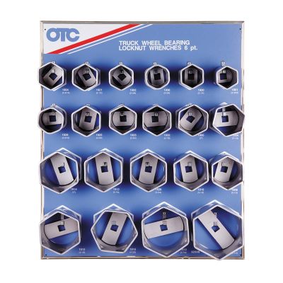 OTC9850 image(0) - 21PC Bearing Locknut Socket Display