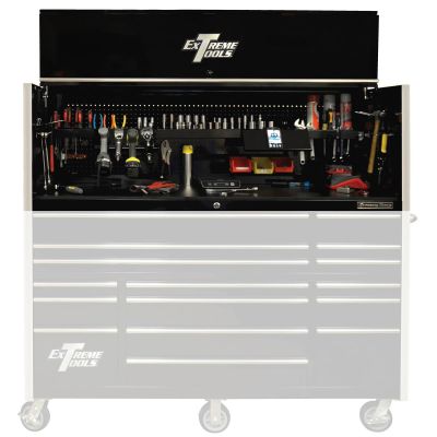 EXTRX722501HCBK image(0) - Extreme Tools 72 in. x 25 in. Deep Professional Hutch, Black