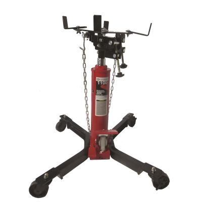 INT3052 image(0) - American Forge & Foundry AFF - Transmission Jack - Hydraulic - Telescopic - Two Stage - 1,100 Lbs. Capacity - 37" Min H to 78" High H - Manual Foot Pedal - Double Pump Quick Lift