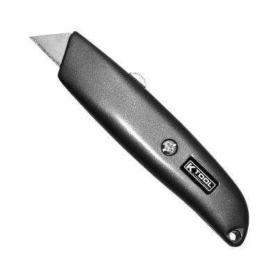 KTI73105 image(0) - K Tool International Utility Knife 6" Retractable w/ Extra Blade