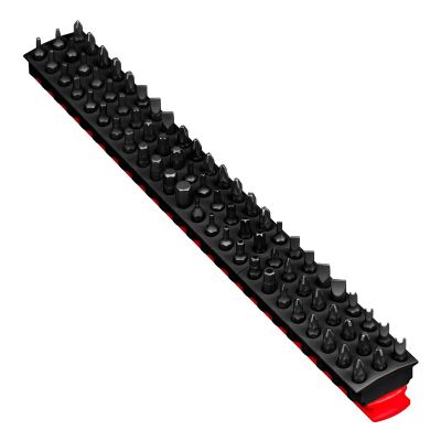 ERN5741 image(0) - Ernst Mfg. 13" 72 Tool Magnetic Bit Bar - Red/Black
