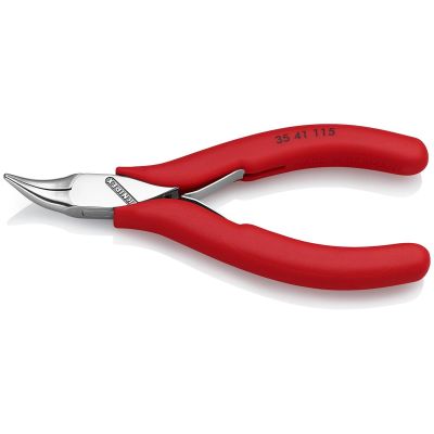 KNP3541115 image(0) - KNIPEX 4 1/2IN  ELECTRONICS PLIERS-ANGLED HALF-ROUND JAWS