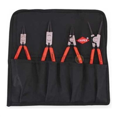 KNP4043 image(0) - KNIPEX 4 PC SNAP RING SET, INT/EXT STRAIGHT